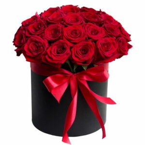 Caja 30 rosas rojas "DESEO"