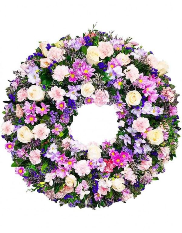 corona funeraria tanatorio en alicante, flores para funeral en alicante, flores tanatorio