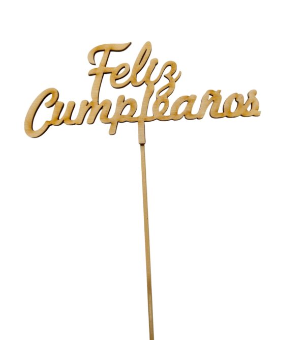 pick madera feliz cumpleaños